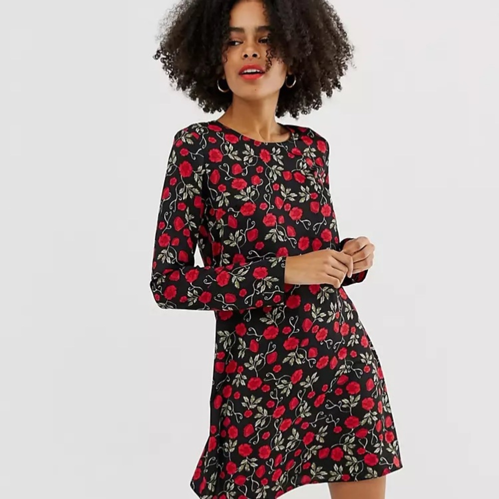 Glamorous dress from ASOS sz 2 with rose floral print